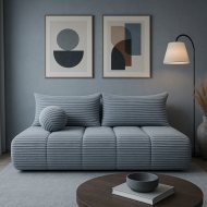 Sofa kanapa  VIOLE Sztruks rozkładana z funkcją spania i pojemnikiem na pościel