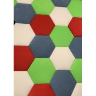 Panele tapicerowane heksagon plaster miodu 30 x 26