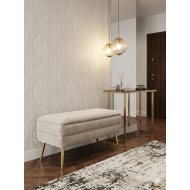 Pufa Ławka tapicerowana LILUU 80 cm ze schowkiem